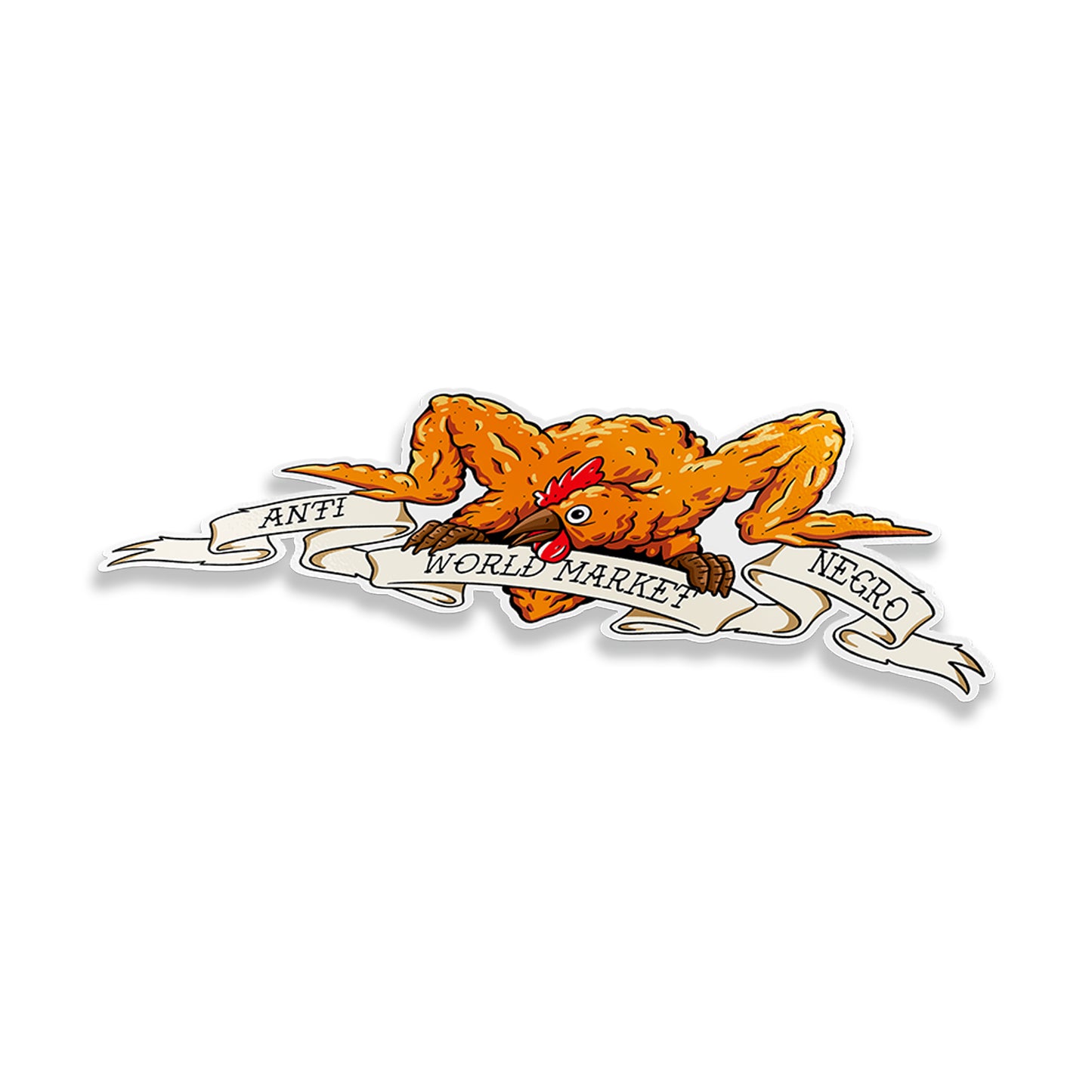 Anti-Negro Fried Chicken Sticker