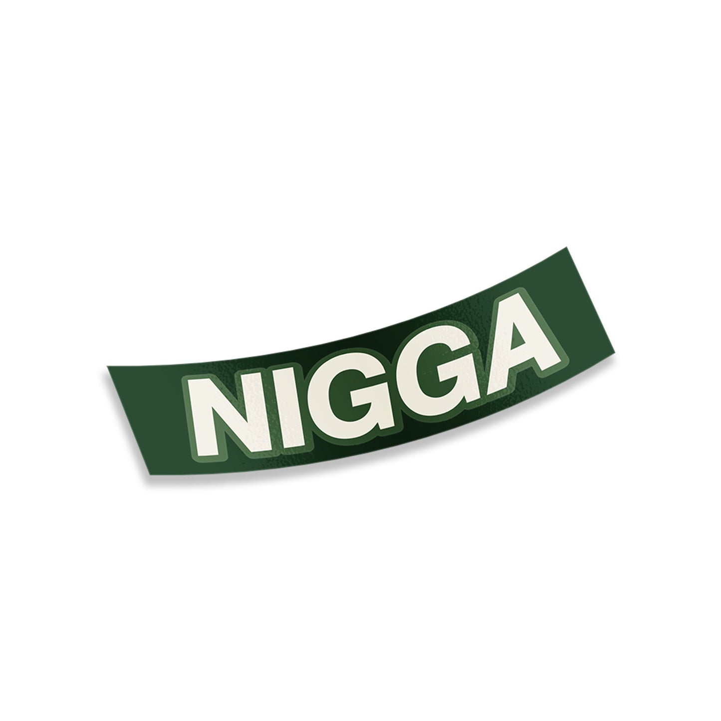 Green Nigga Slap Sticker