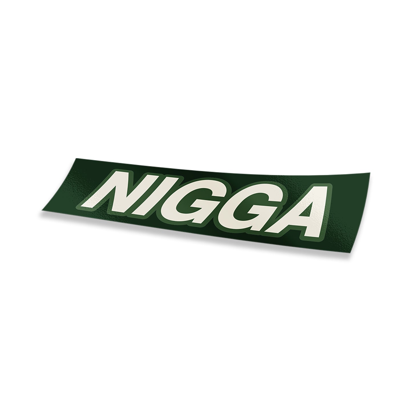 Green Nigga Slap Sticker