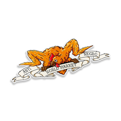 Anti-Negro Fried Chicken Sticker