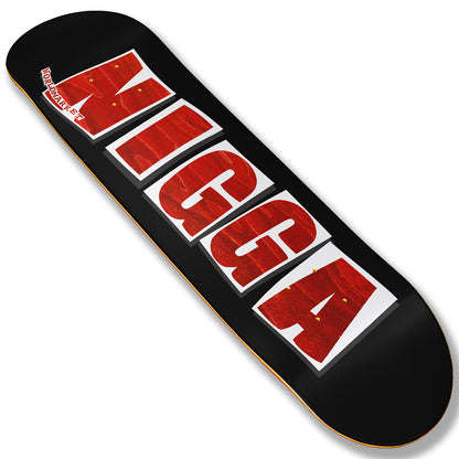 Black Naker Skateboard Deck