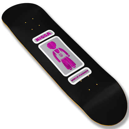 Black Nirl Skateboard Deck