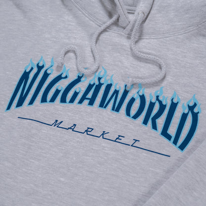 Niggaworld Hoodie Heather Grey