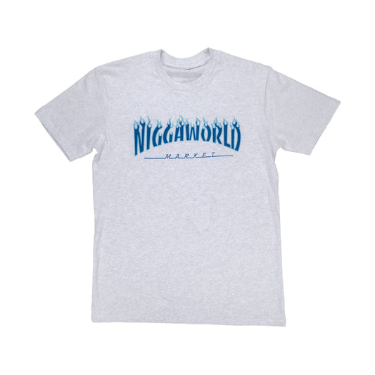 Niggaworld Tee White Heather